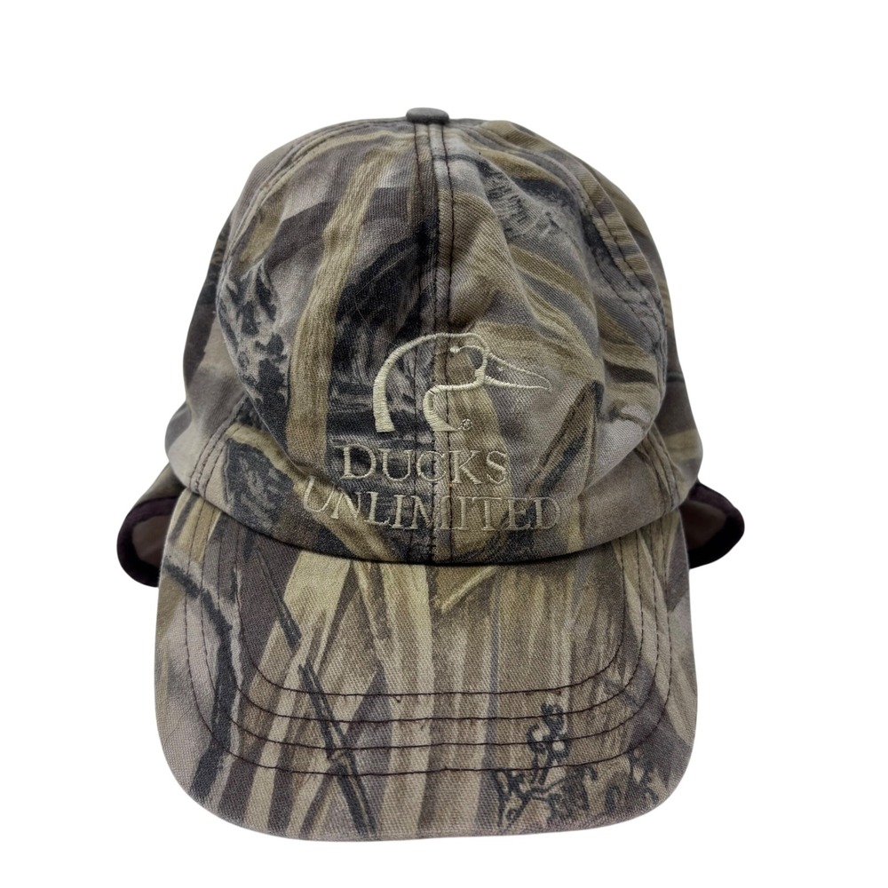 Whitewater Outdoors Ducks Unlimited Camo Hat Thinsulate Ear Flap Hunting Cap